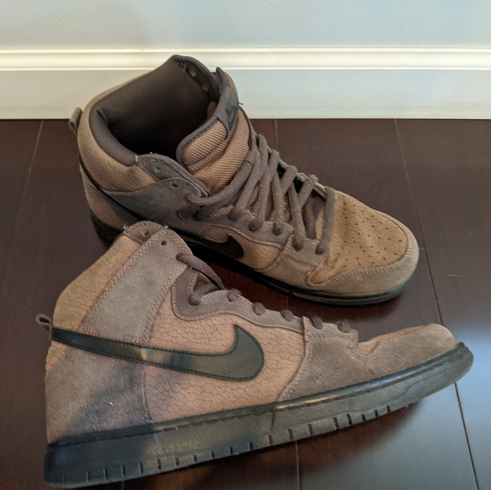 Nike SB Dunk High – Dark Oak / Tar Black Men's 11